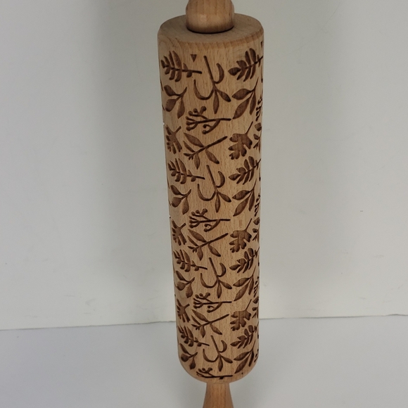NEW MOOD FOR WOOD HERBS ENGRAVED ROLLING PIN - Picture 2 of 8